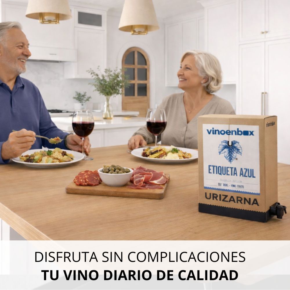 Vino Tinto Bag in Box etiqueta azul 5, 10 y 15 litros Vinoenbox crianza