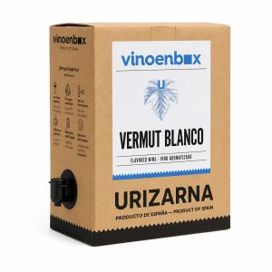Vermut blanco en Bag in Box, fresco, aromático y fácil de servir. Ideal para aperitivos, reuniones y celebraciones.